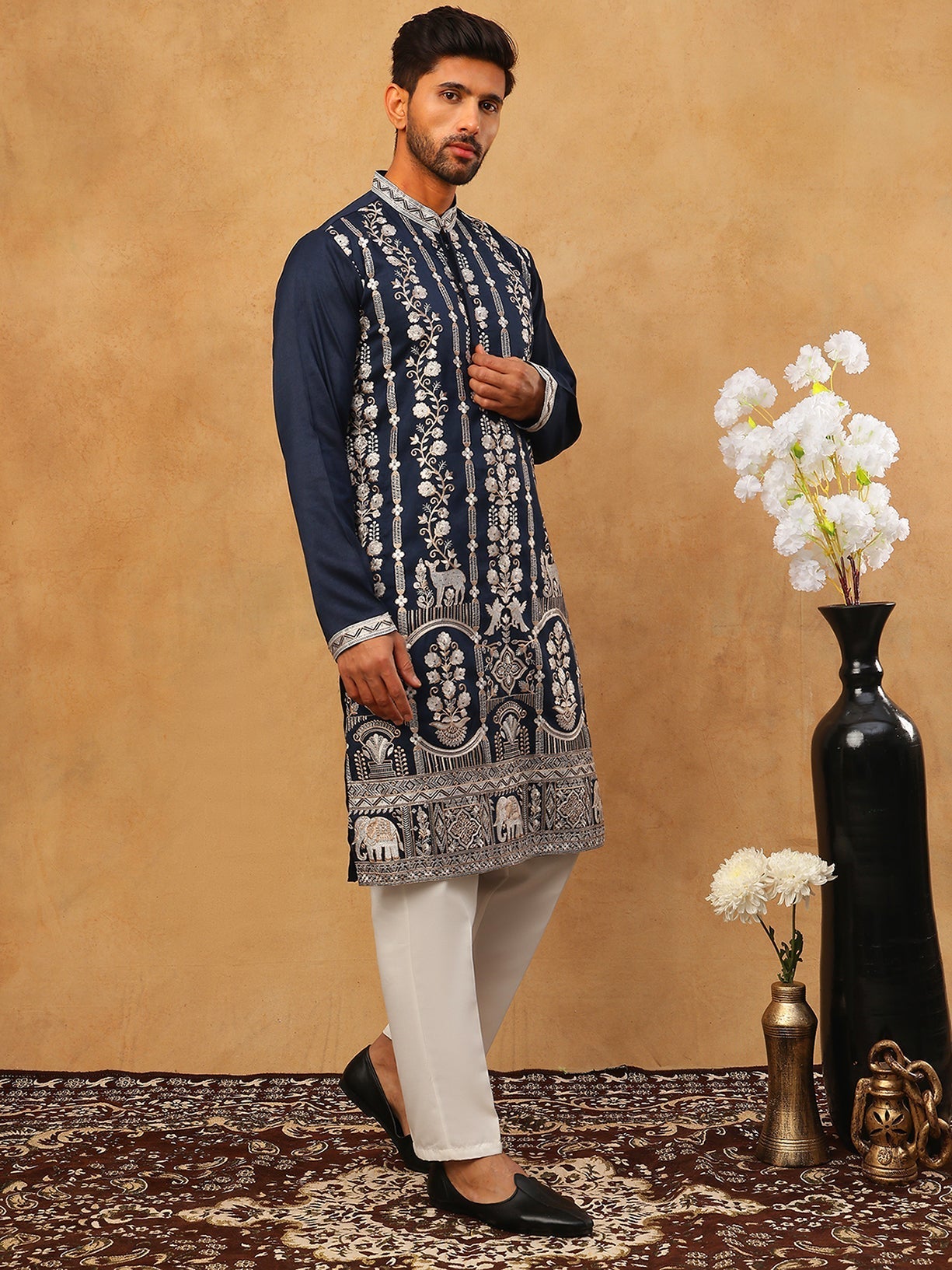 Navy Indian Wear 5415navy | DesiQlo