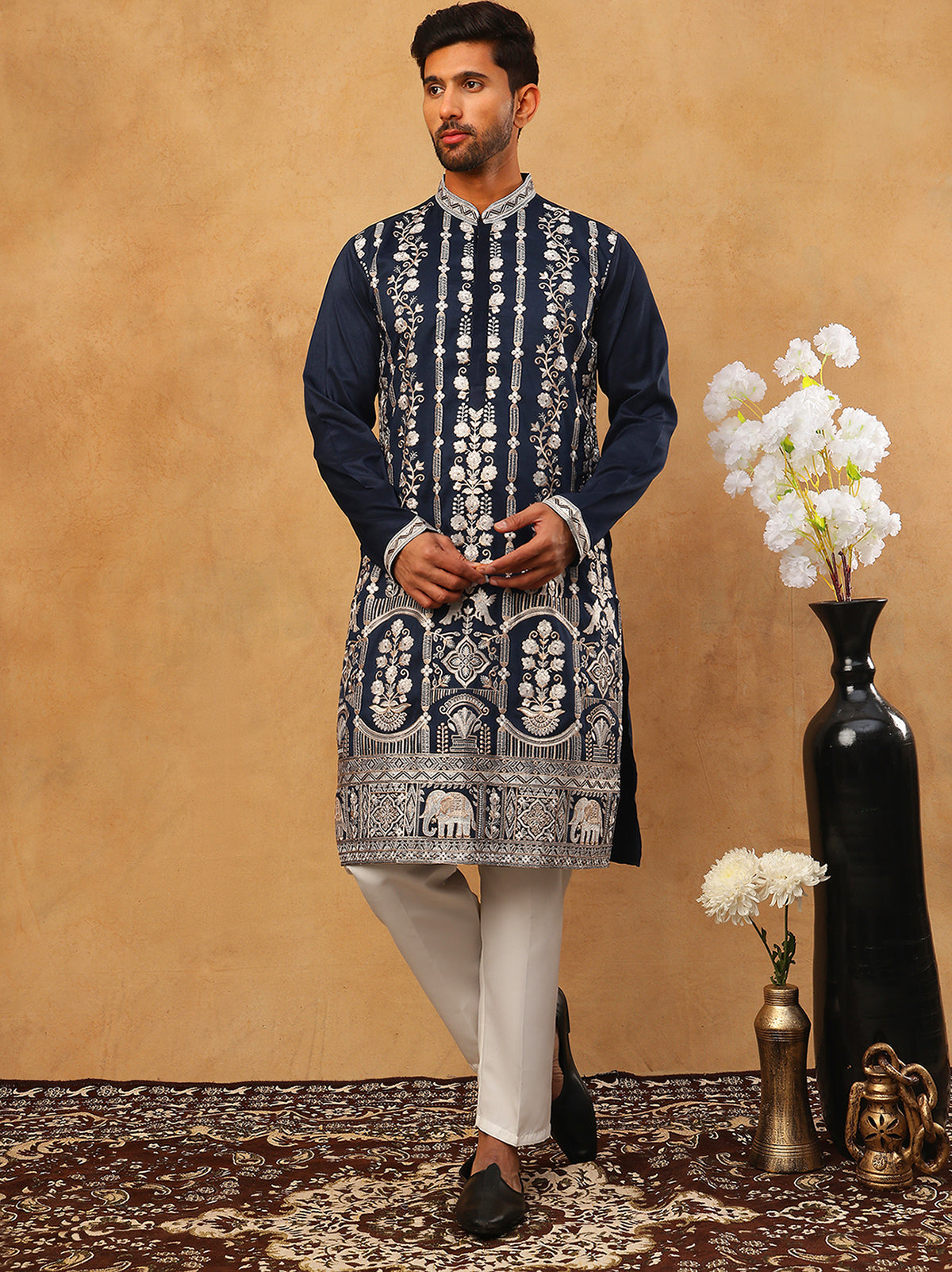 Navy Indian Wear 5415navy | DesiQlo