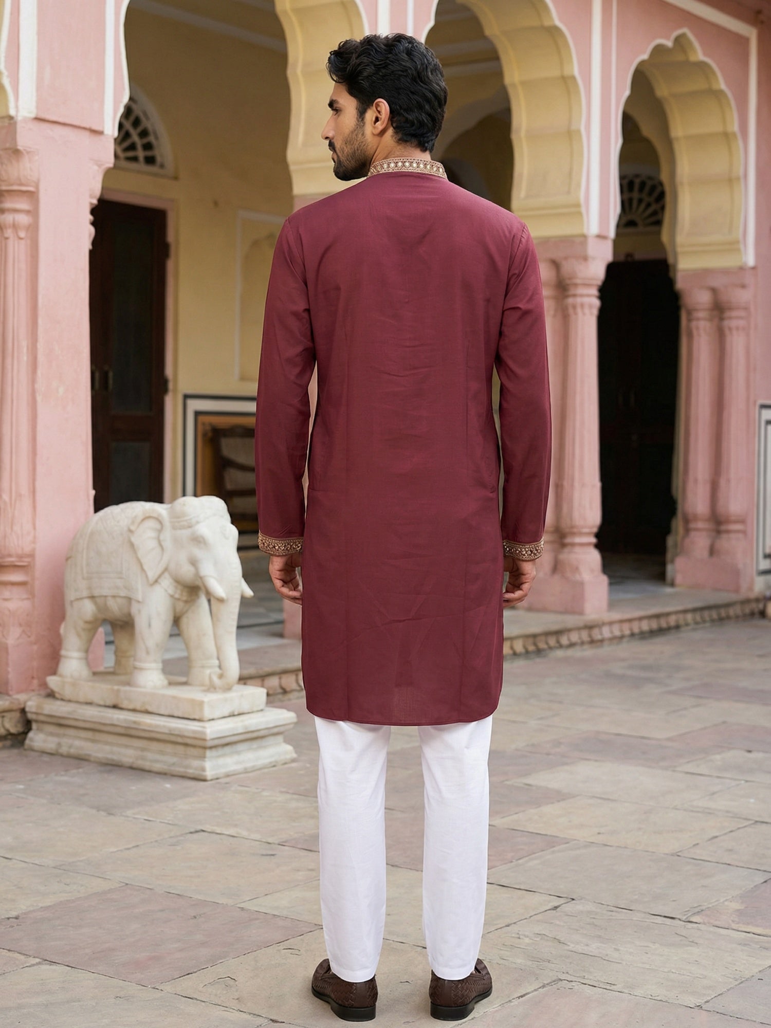  Indian Wear 73maroon | DesiQlo