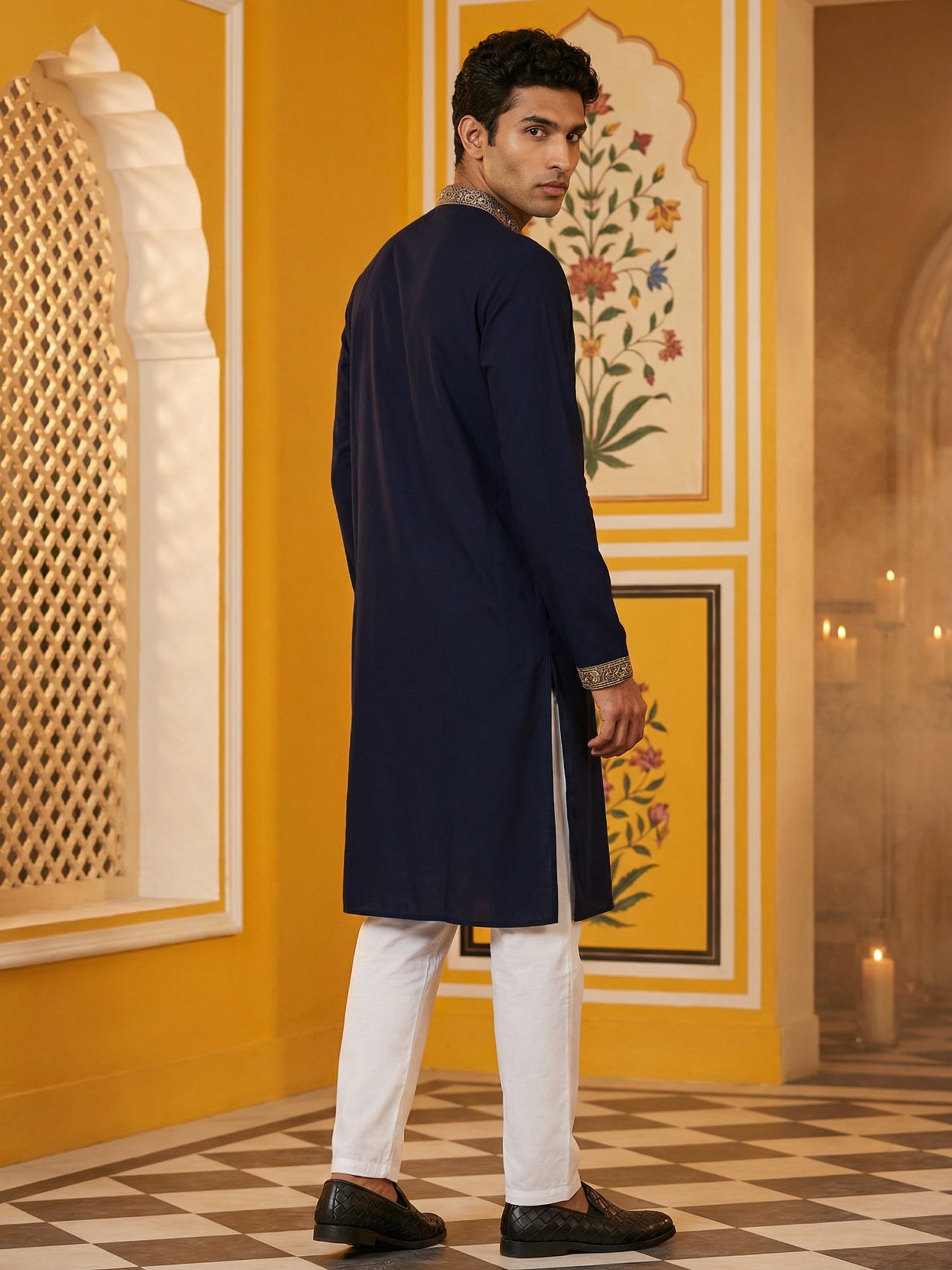 Navy Indian Wear 5473navy | DesiQlo