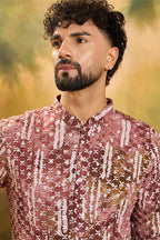 Brown Viscose Rayon Embroidered Straight Kurta MKU1476