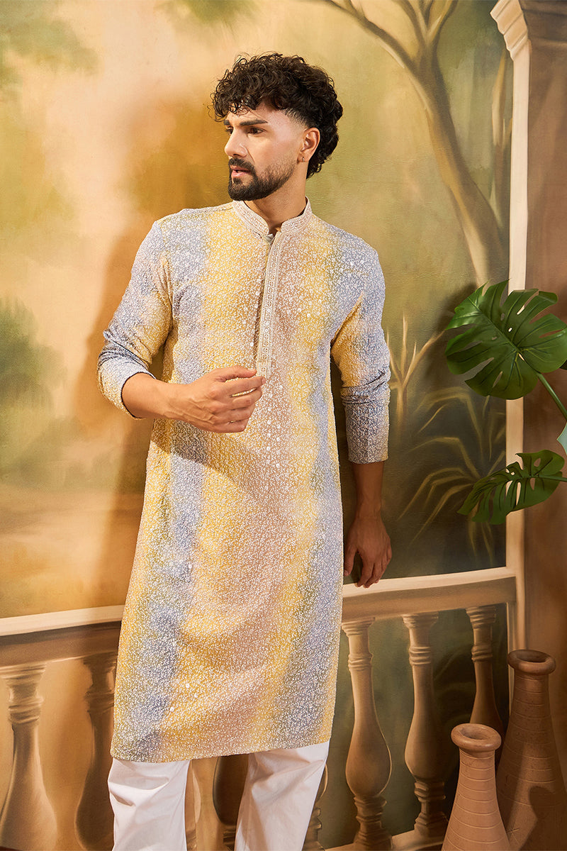 Multi Viscose Rayon Solid Embroidered Straight Kurta MKU1433