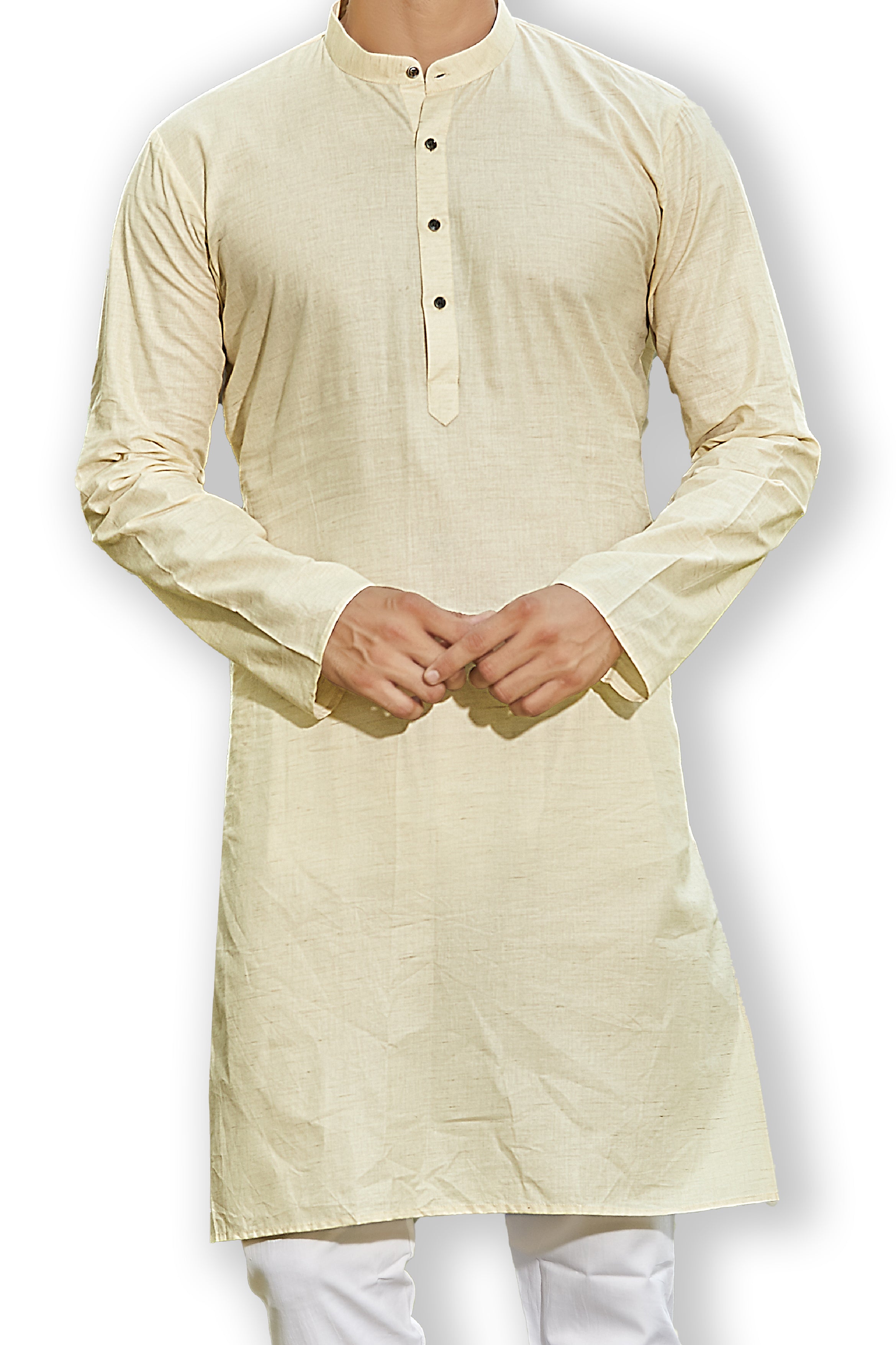 Cotton Kurta for Men - Beige | KPREPCBE38