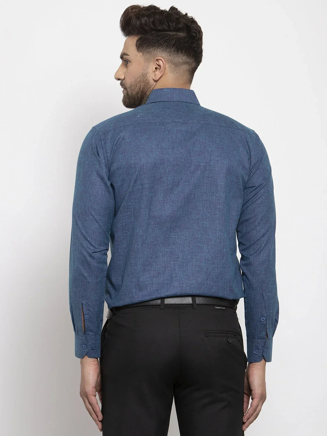 Green Cotton Solid Shirts SF_753Teal | DesiQlo