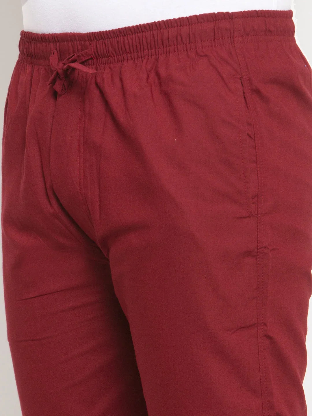 Maroon Cotton Solid Active wear for Men | DesiQlo India