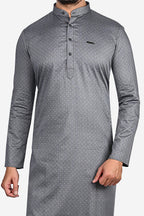 Cotton Kurta for Men - Grey | KUPR11746G