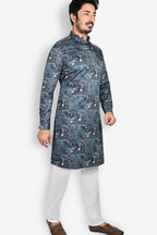 Cotton Kurta for Men - Blue | KUPR12397B