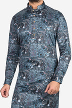 Cotton Kurta for Men - Blue | KUPR12397B