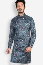 Cotton Kurta for Men - Blue | KUPR12397B