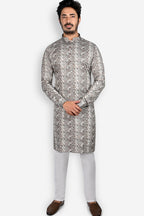 Cotton Kurta for Men - Brown | KUPR12401B