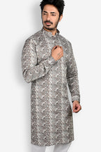 Cotton Kurta for Men - Brown | KUPR12401B