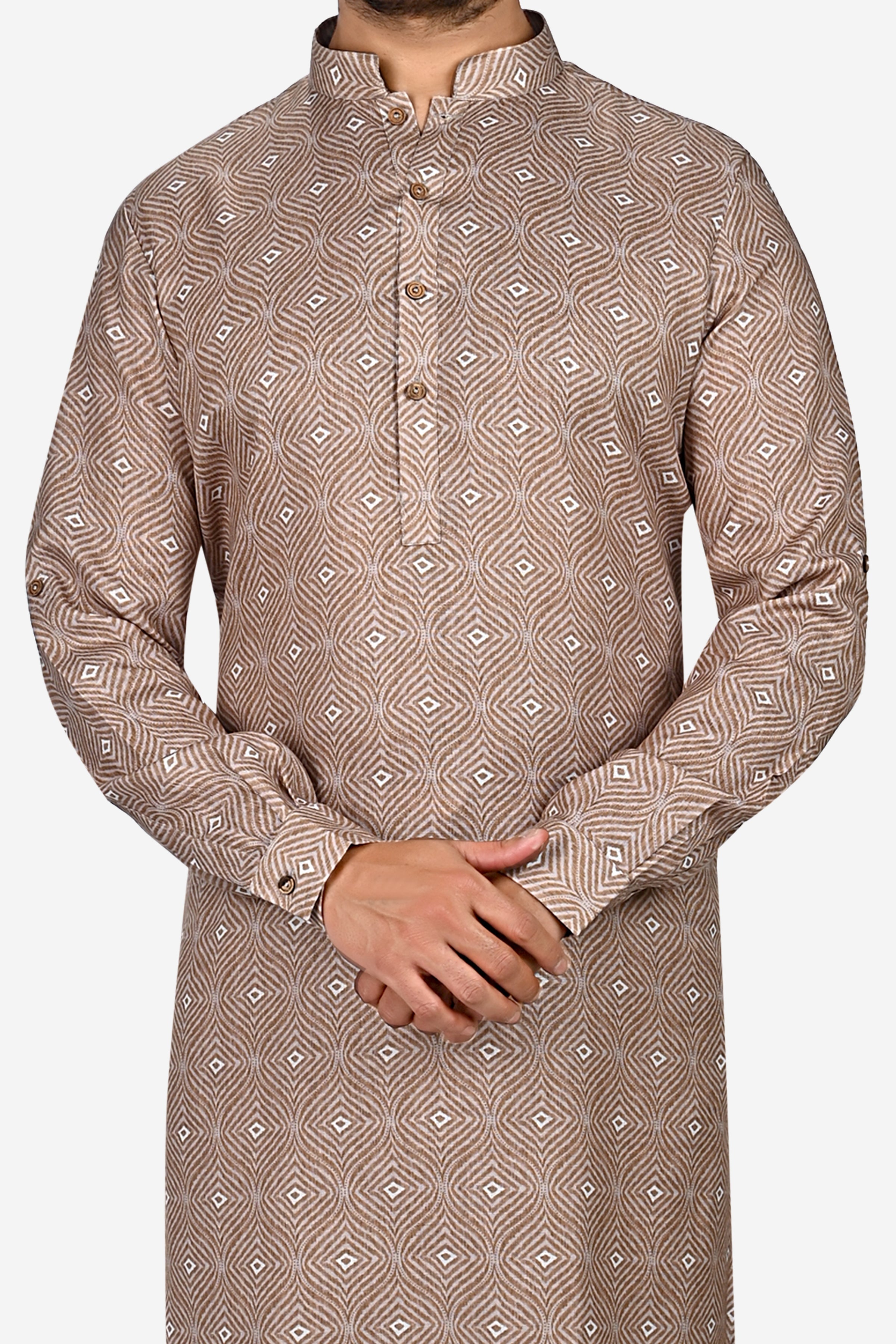 Cotton Kurta for Men - Multicolor | KPPR12296A