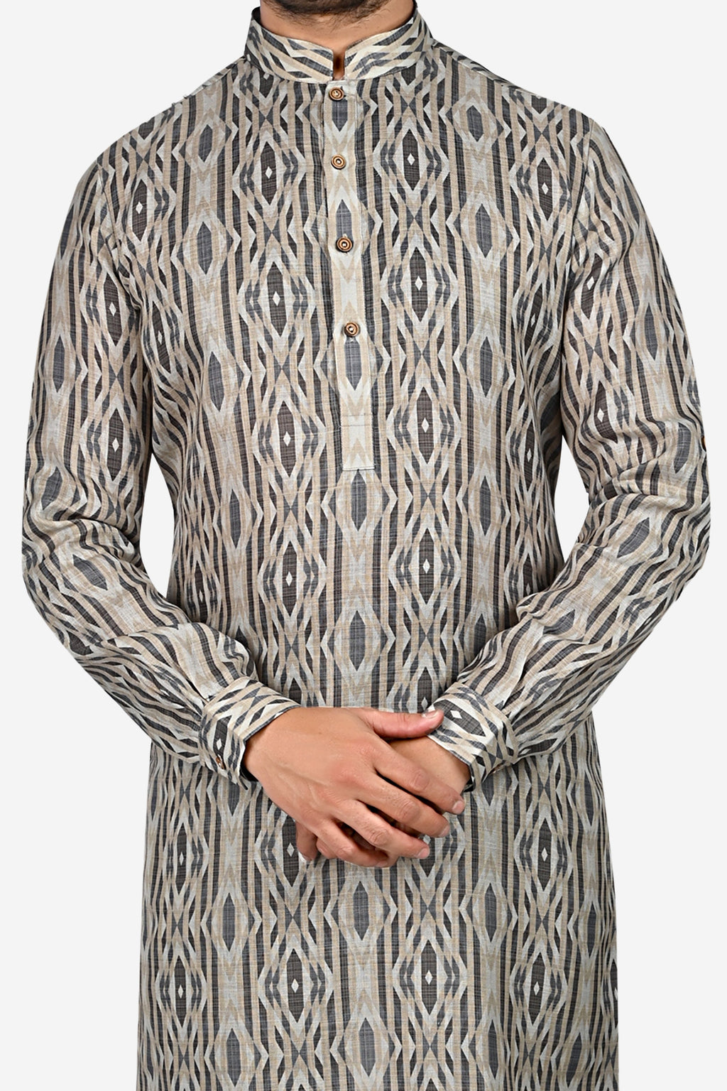 Cotton Kurta for Men - Multicolor | KPPR12295G
