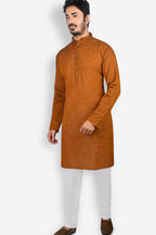 Cotton Kurta for Men - Brown | KUDU570734