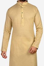 Cotton Kurta for Men - Beige | KPDU780553