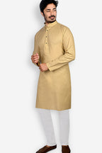 Cotton Kurta for Men - Beige | KPDU780553