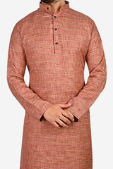 Cotton Kurta for Men - Brown | KPDU822643