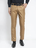 Indian Needle Men's Brown Formal Assorted Trousers