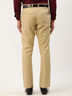 Indian Needle Men's Blue Formal Trousers