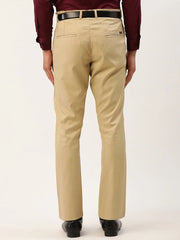 Indian Needle Men's Blue Formal Trousers