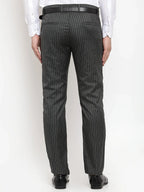 Jainish Men's Grey Solid Formal Trousers ( FGP 253Light-Grey )