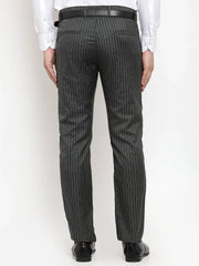 Jainish Men's Grey Solid Formal Trousers ( FGP 253Light-Grey )