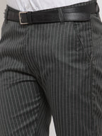 Jainish Men's Grey Solid Formal Trousers ( FGP 253Light-Grey )
