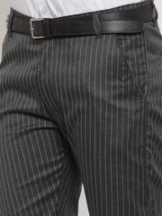 Jainish Men's Grey Solid Formal Trousers ( FGP 253Light-Grey )
