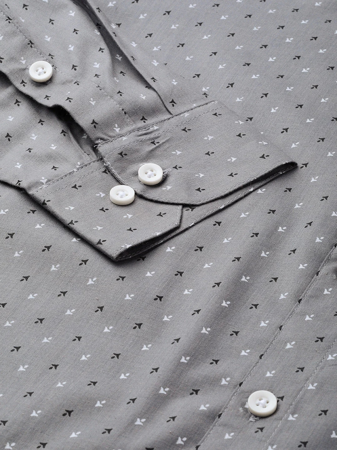 Grey Cotton Solid Shirts SF_716Grey | DesiQlo