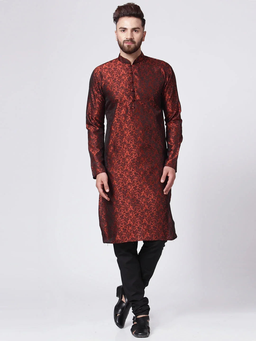 Maroon Cotton Solid Indian Wear JOKP_517Maroon | DesiQlo