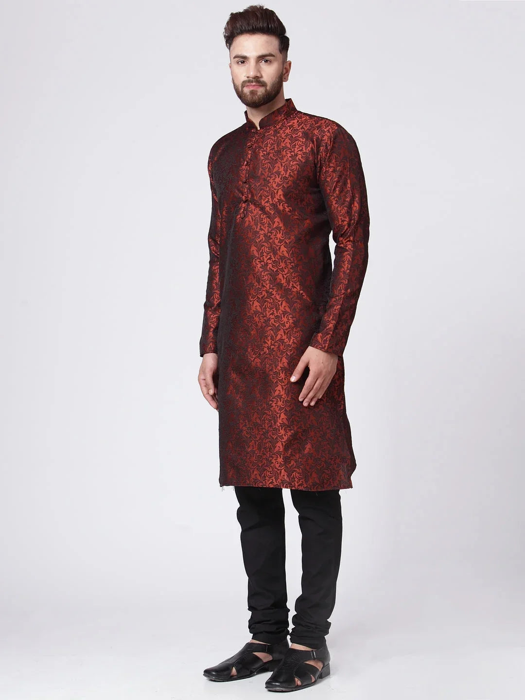 Maroon Cotton Solid Indian Wear JOKP_517Maroon | DesiQlo