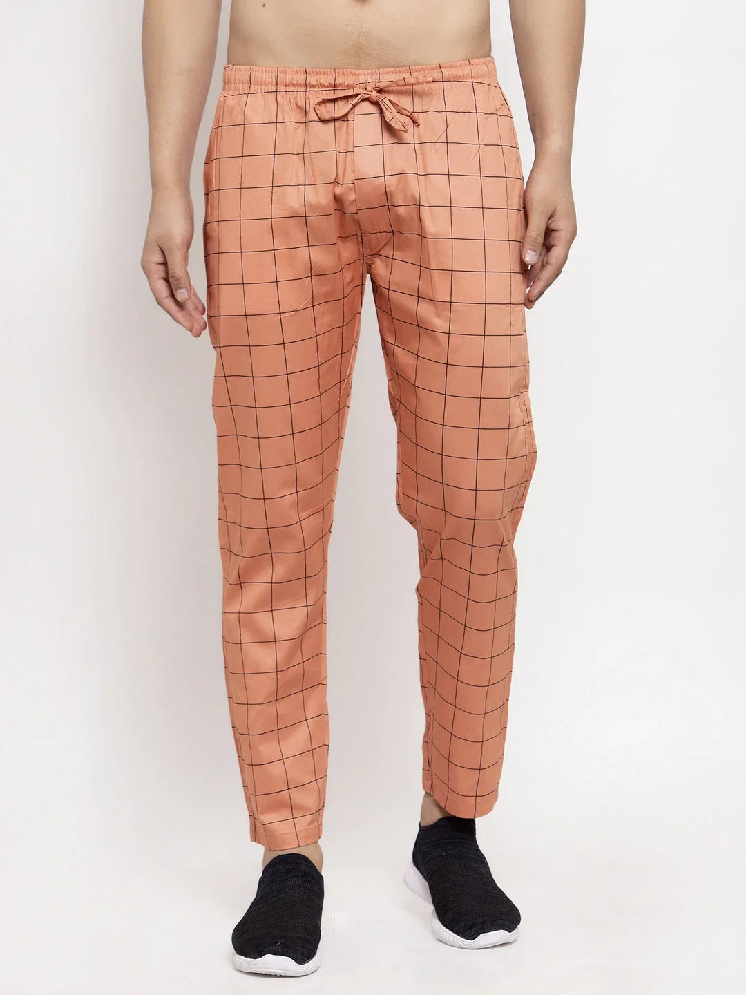 Orange Cotton Solid Active wear JOG_012Orange | DesiQlo