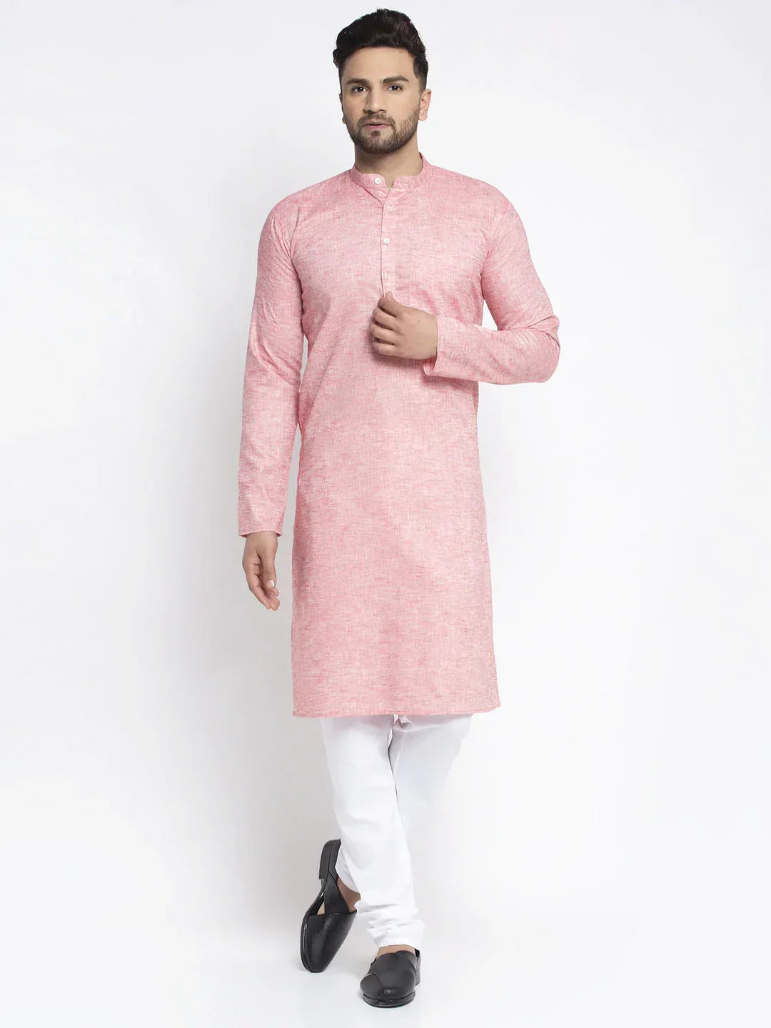 Red Cotton Solid Indian Wear for Men | DesiQlo India