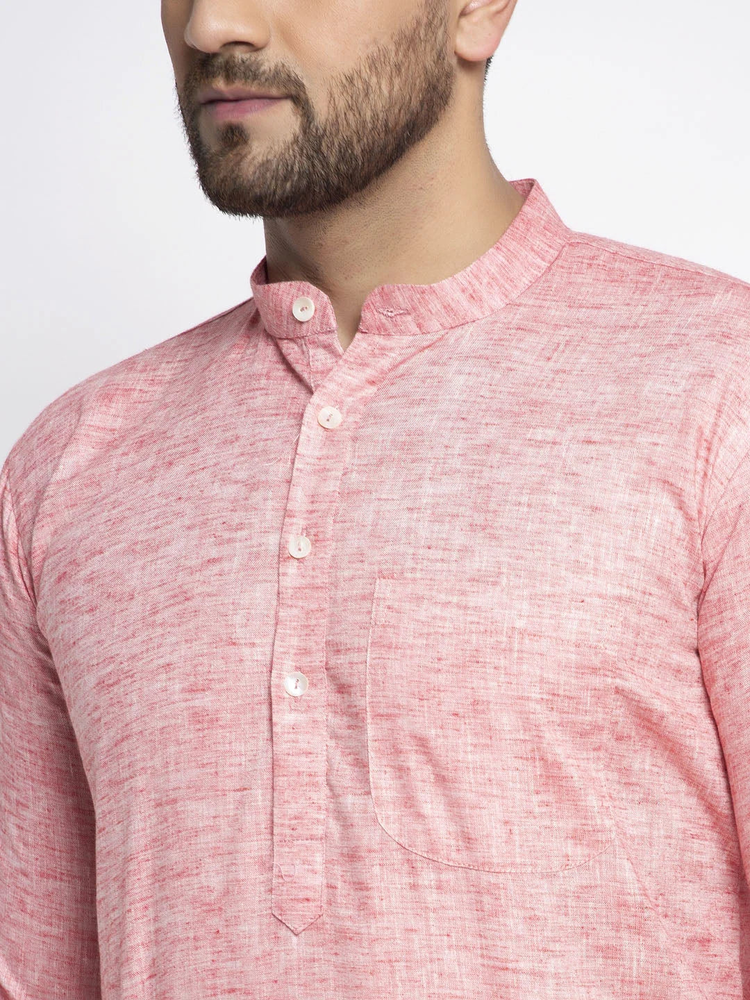 Red Cotton Solid Indian Wear for Men | DesiQlo India