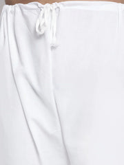 Men Pink & White Self Design Kurta with Pyjamas ( JOKP 638 Pink )-JOKP-638