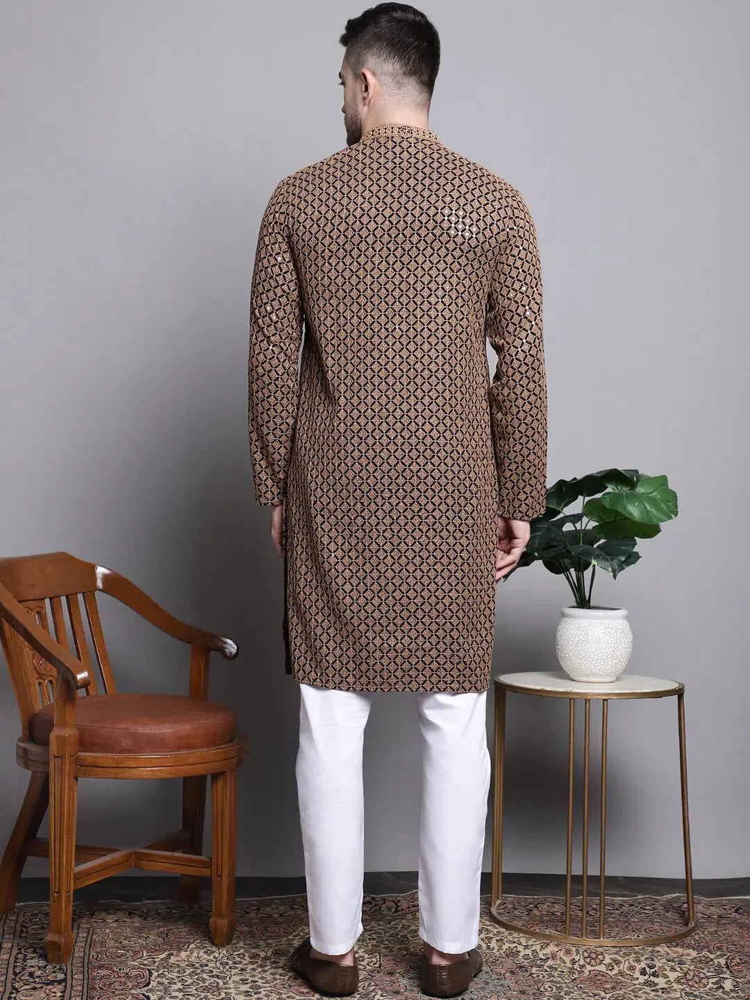 Brown Cotton Solid Indian Wear JOKP_P_5004Brown | DesiQlo