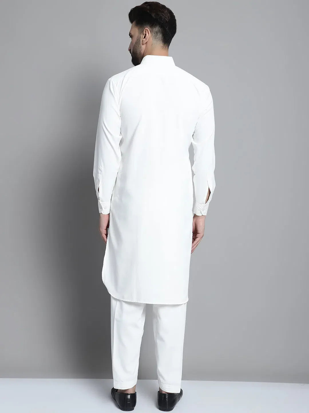 White Cotton Solid Indian Wear JOKP_696White | DesiQlo