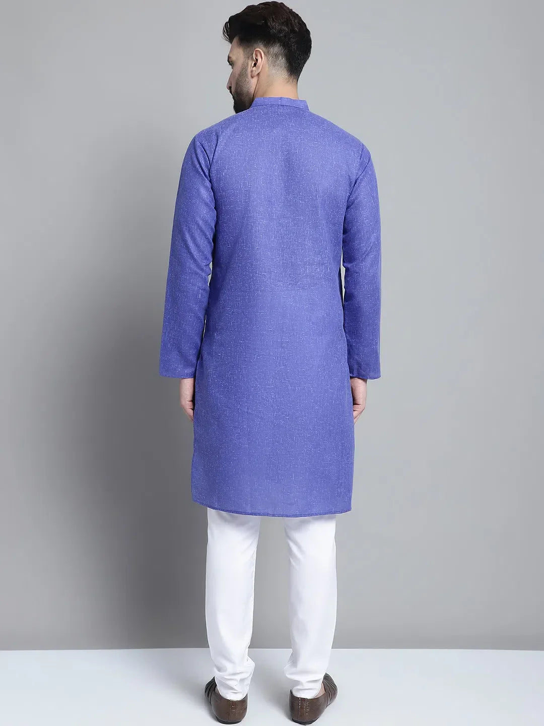 Blue Cotton Solid Indian Wear JOKP_697Blue | DesiQlo