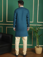 Men's Embroidered Waistcoat and Kurta Pyjama-JOKPWCS-50