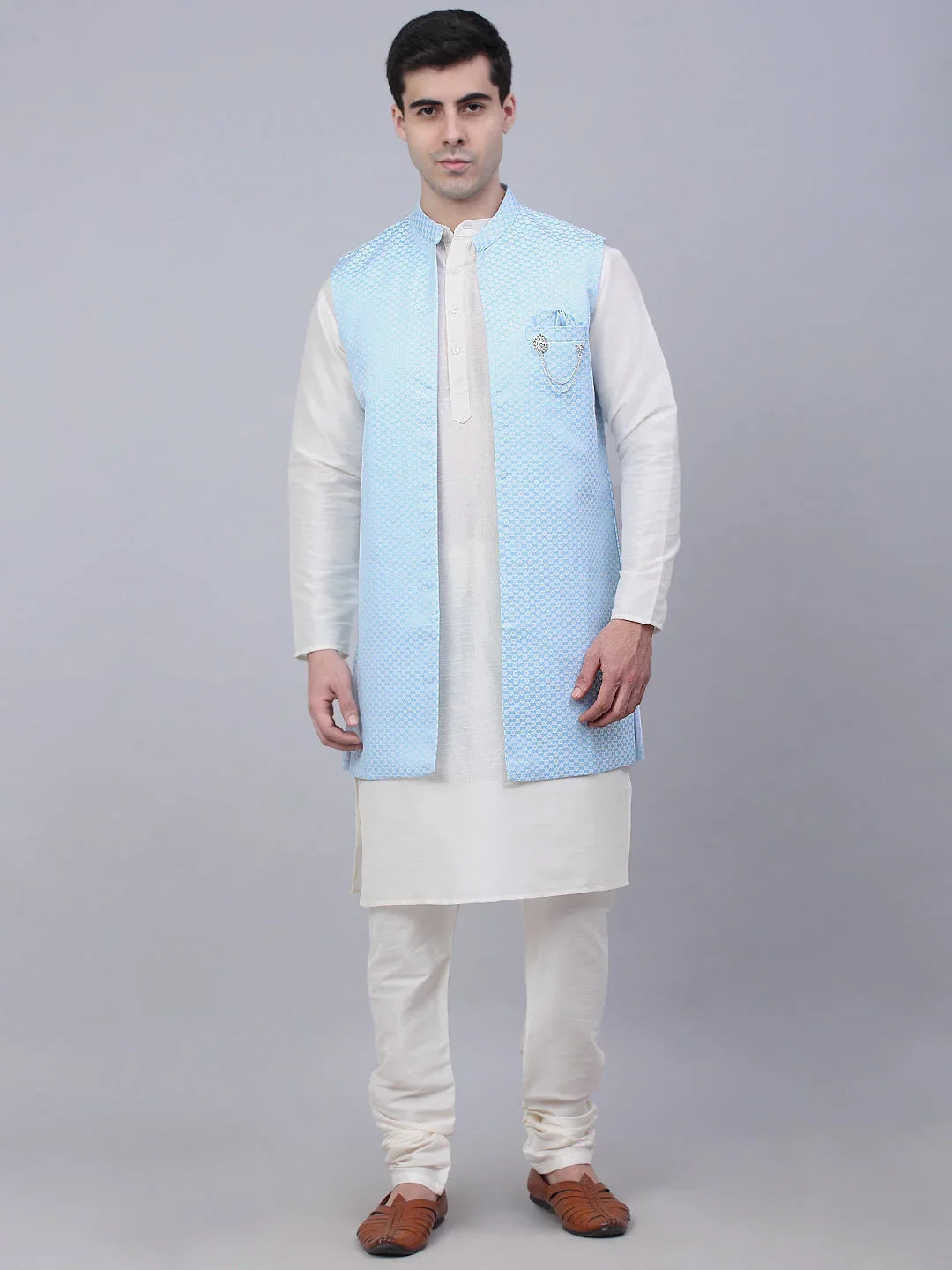 Blue Cotton Solid Indian Wear JOKPWCS_W-D_4067Blue | DesiQlo