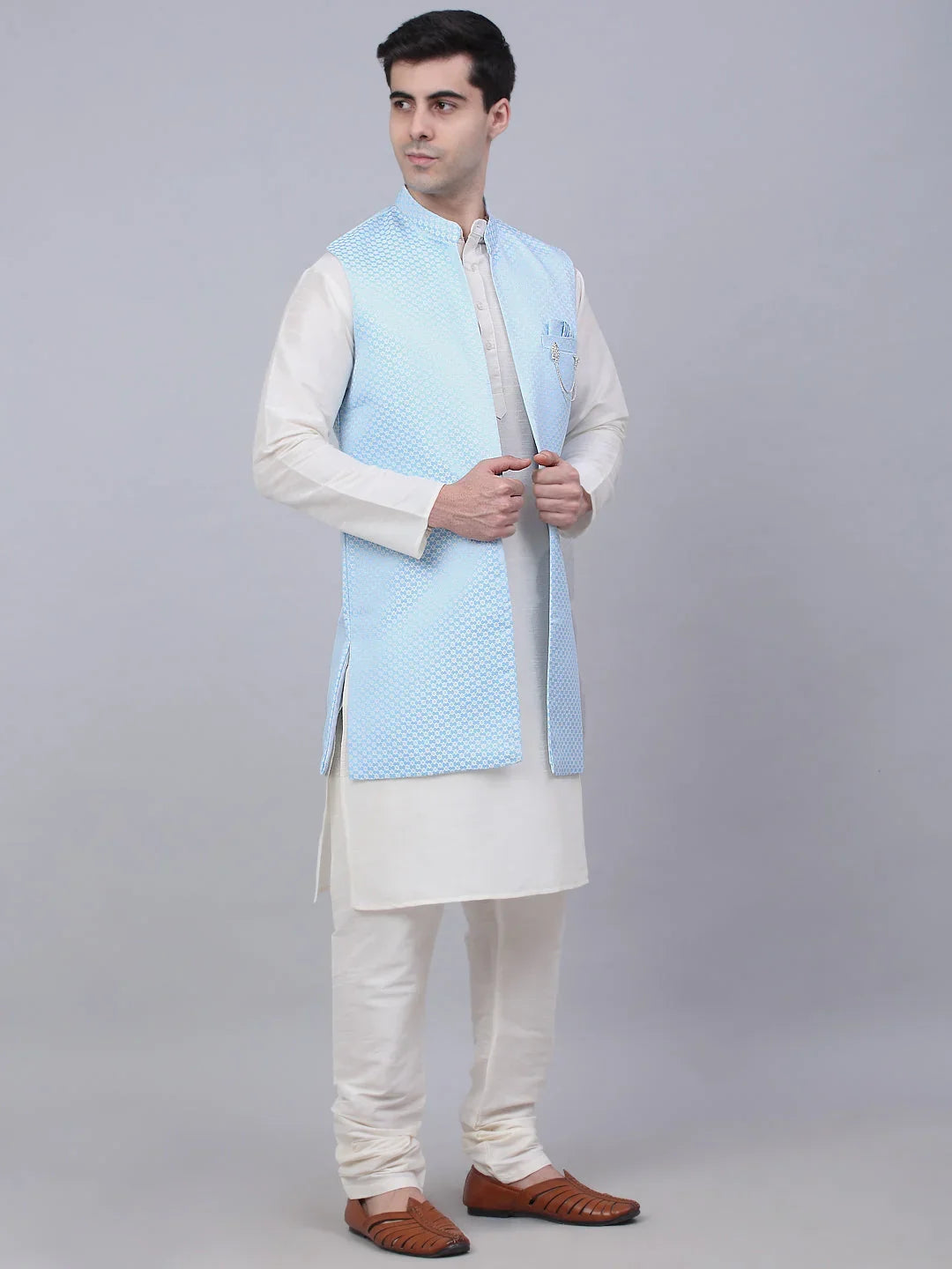 Blue Cotton Solid Indian Wear JOKPWCS_W-D_4067Blue | DesiQlo