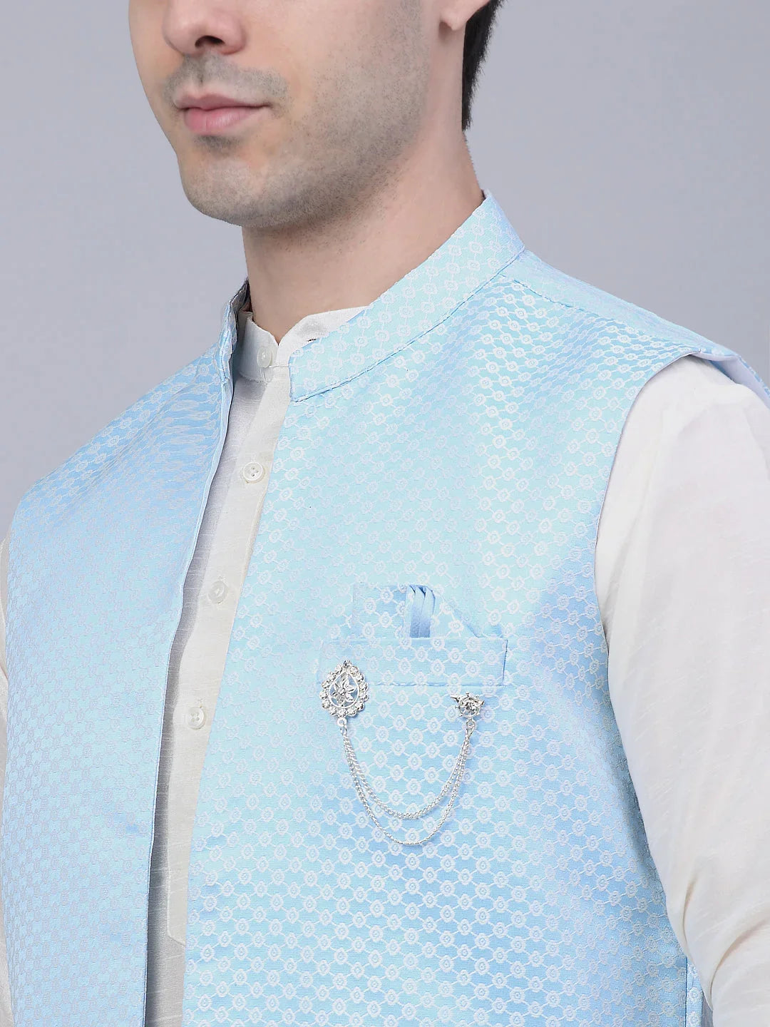 Blue Cotton Solid Indian Wear JOKPWCS_W-D_4067Blue | DesiQlo