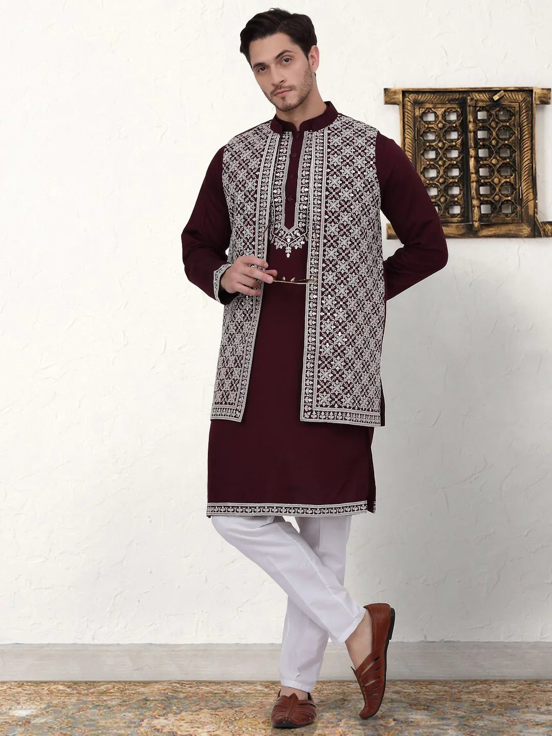 Purple Silk Solid Indian Wear JOKPWCS_W_5081Purple | DesiQlo