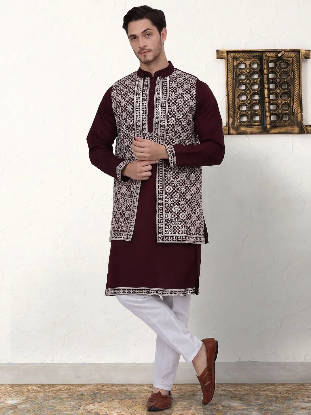Purple Silk Solid Indian Wear JOKPWCS_W_5081Purple | DesiQlo