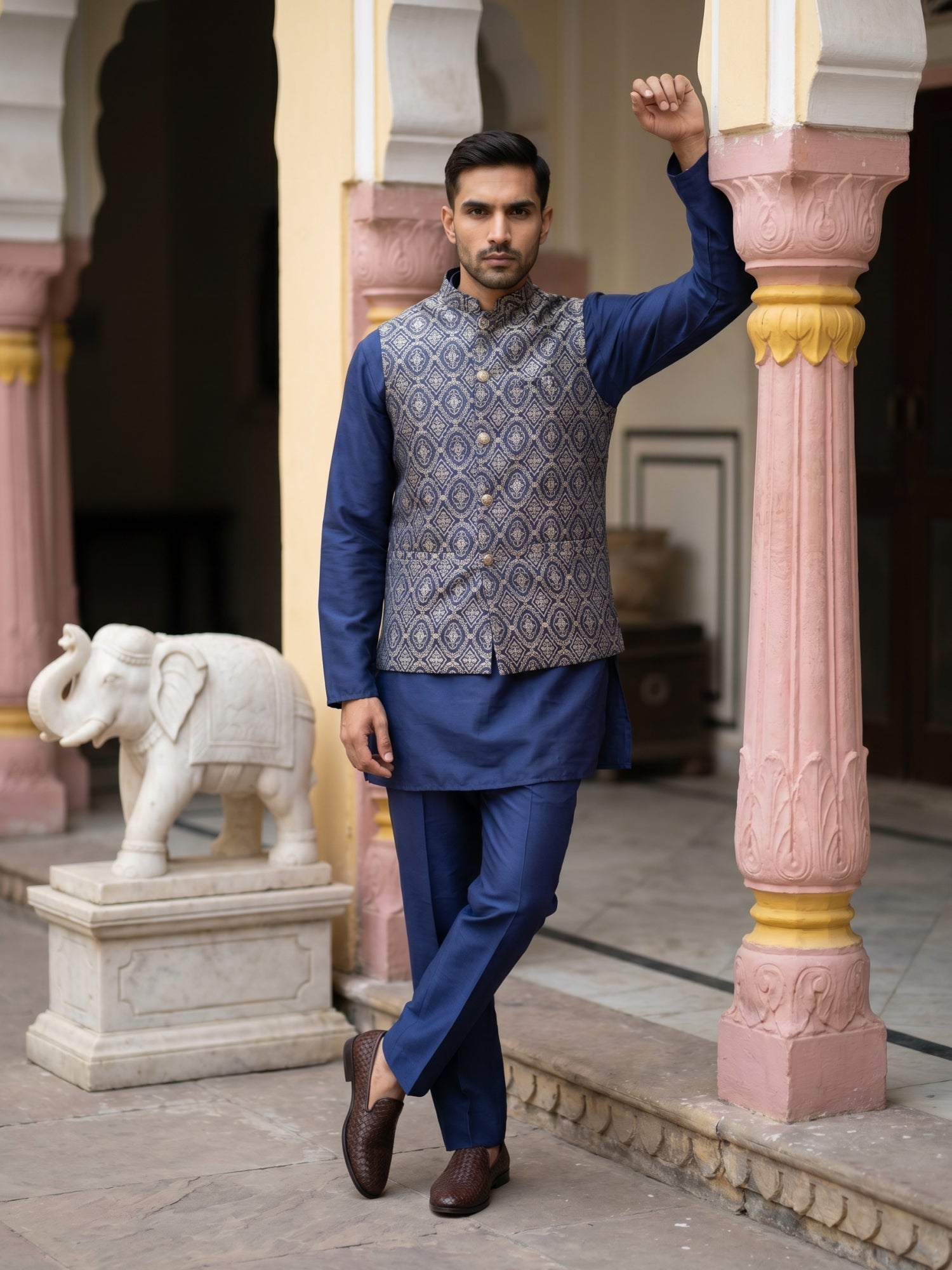  Indian Wear 072brown | DesiQlo