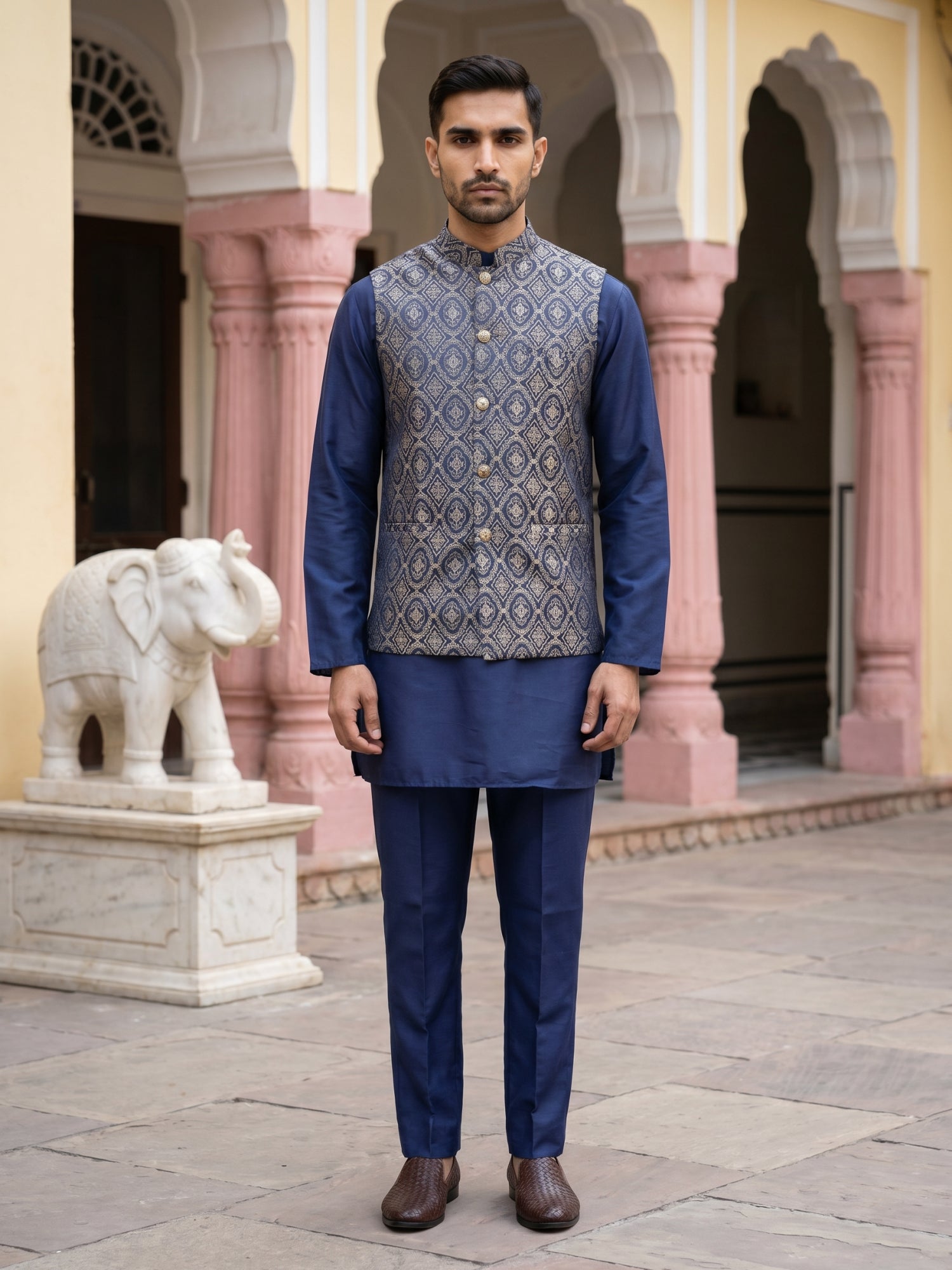  Indian Wear 072brown | DesiQlo