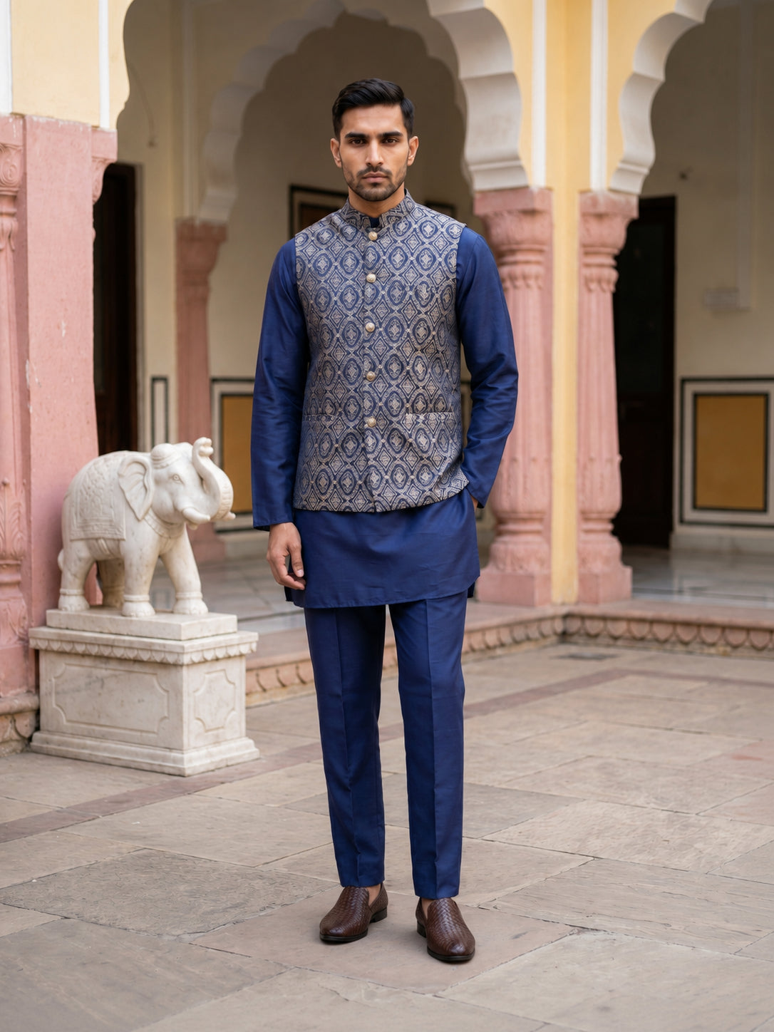  Indian Wear 072brown | DesiQlo
