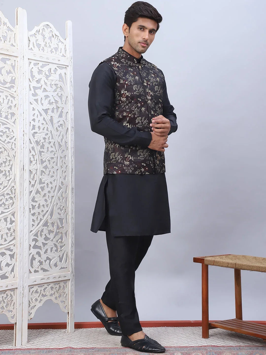 Maroon Silk Solid Indian Wear JOKPWC_592B_4102Maroon | DesiQlo