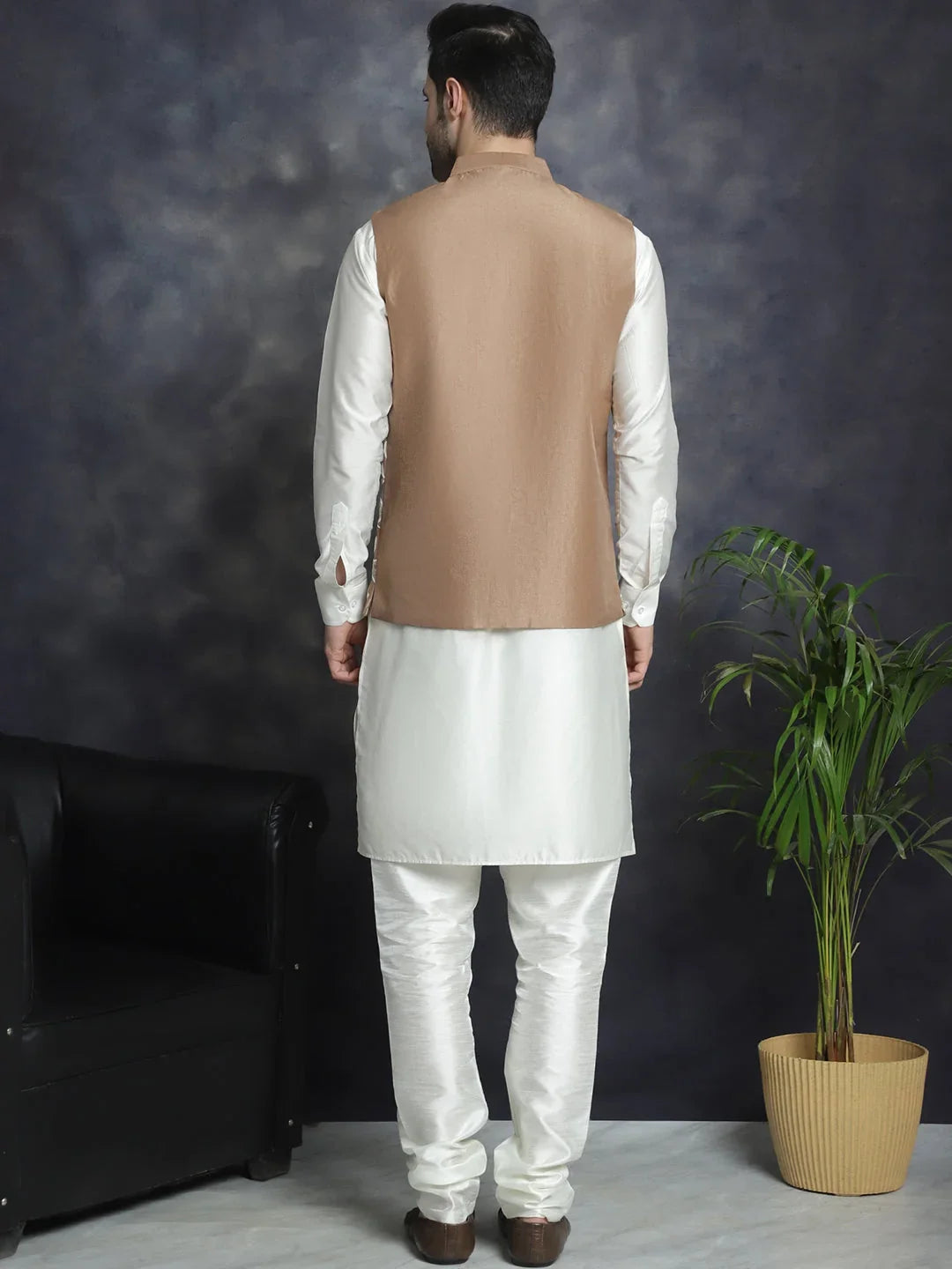 Brown Silk Solid Indian Wear JOKPWC_592W_4092Brown | DesiQlo