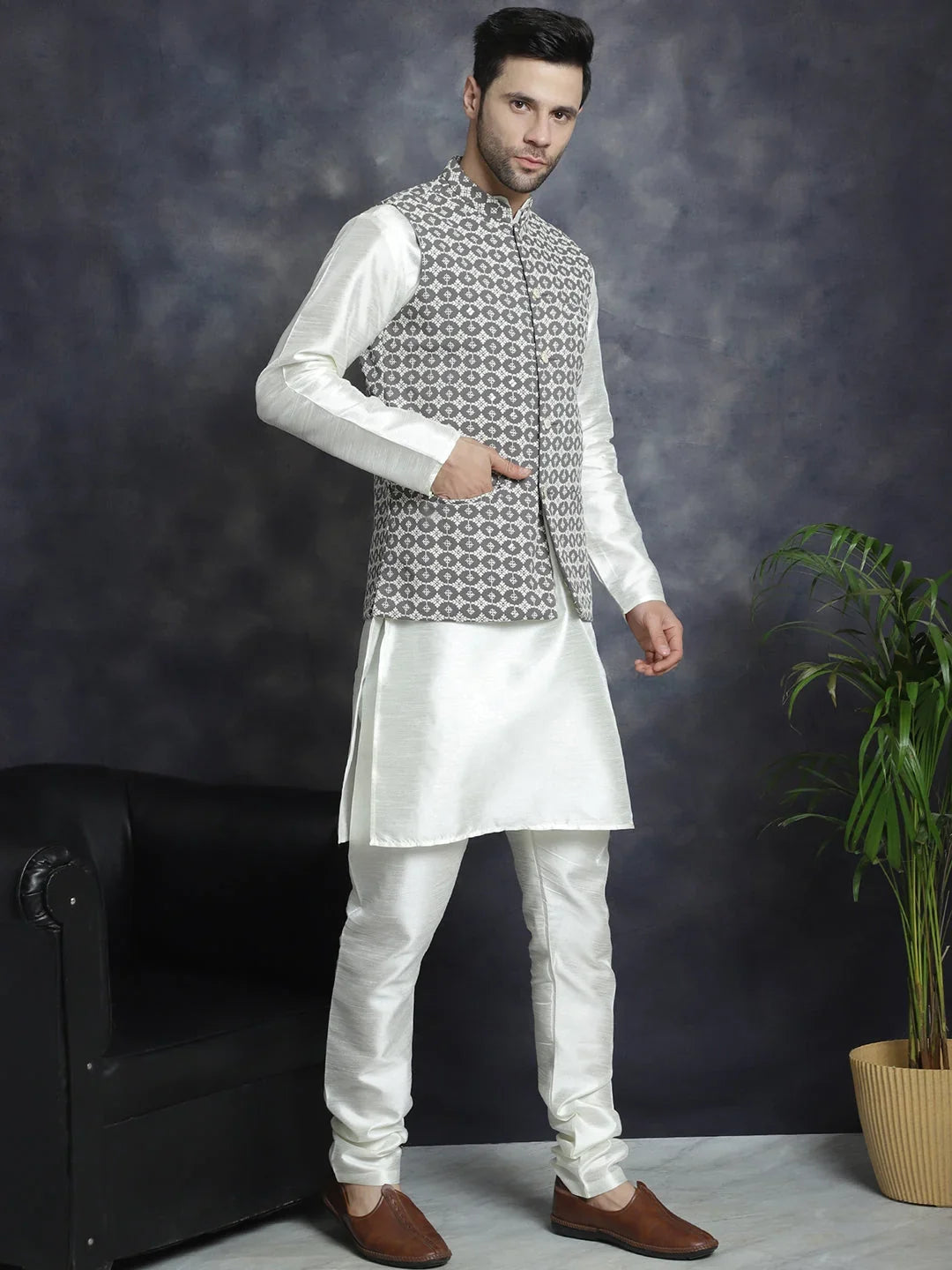Grey Rayon Solid Indian Wear JOKPWC_592W_4094Grey | DesiQlo